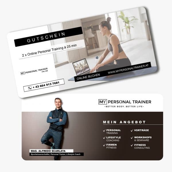 Gutschein Personal Training Online Training